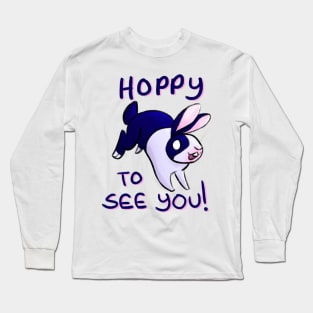 Hoppy To See You Bunny Long Sleeve T-Shirt